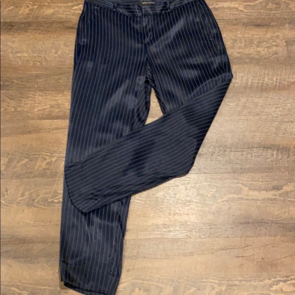Navy stripe pants